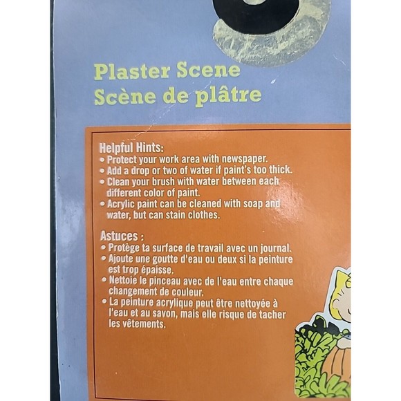 Peanuts Pumpkin Patch Plaster Scene Kid Craft - Picture 8 of 10